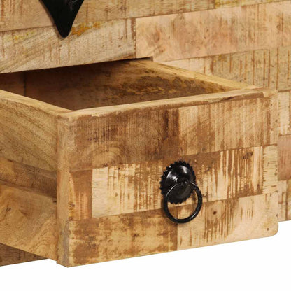 247327 vidaXL Coffee Table Solid Mango Wood 80x40x35 cm