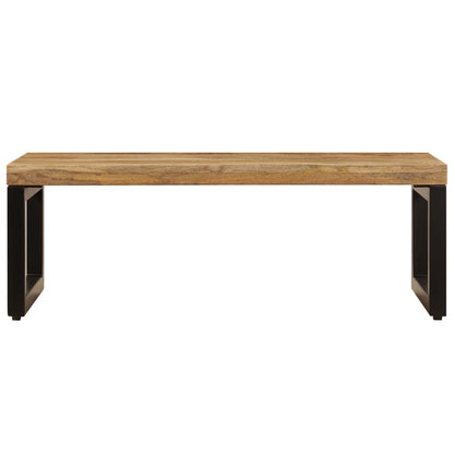 vidaXL Coffee Table 100x50x35 cm Solid Mango Wood and Steel