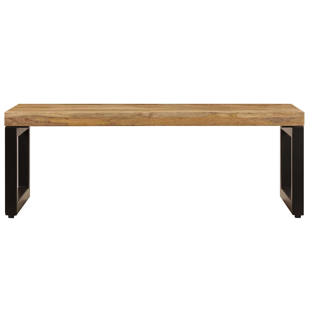 vidaXL Coffee Table 100x50x35 cm Solid Mango Wood and Steel