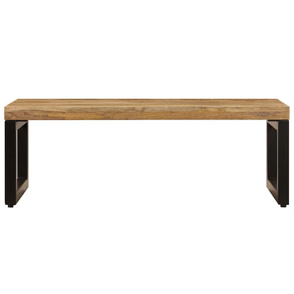 vidaXL Coffee Table 100x50x35 cm Solid Mango Wood and Steel