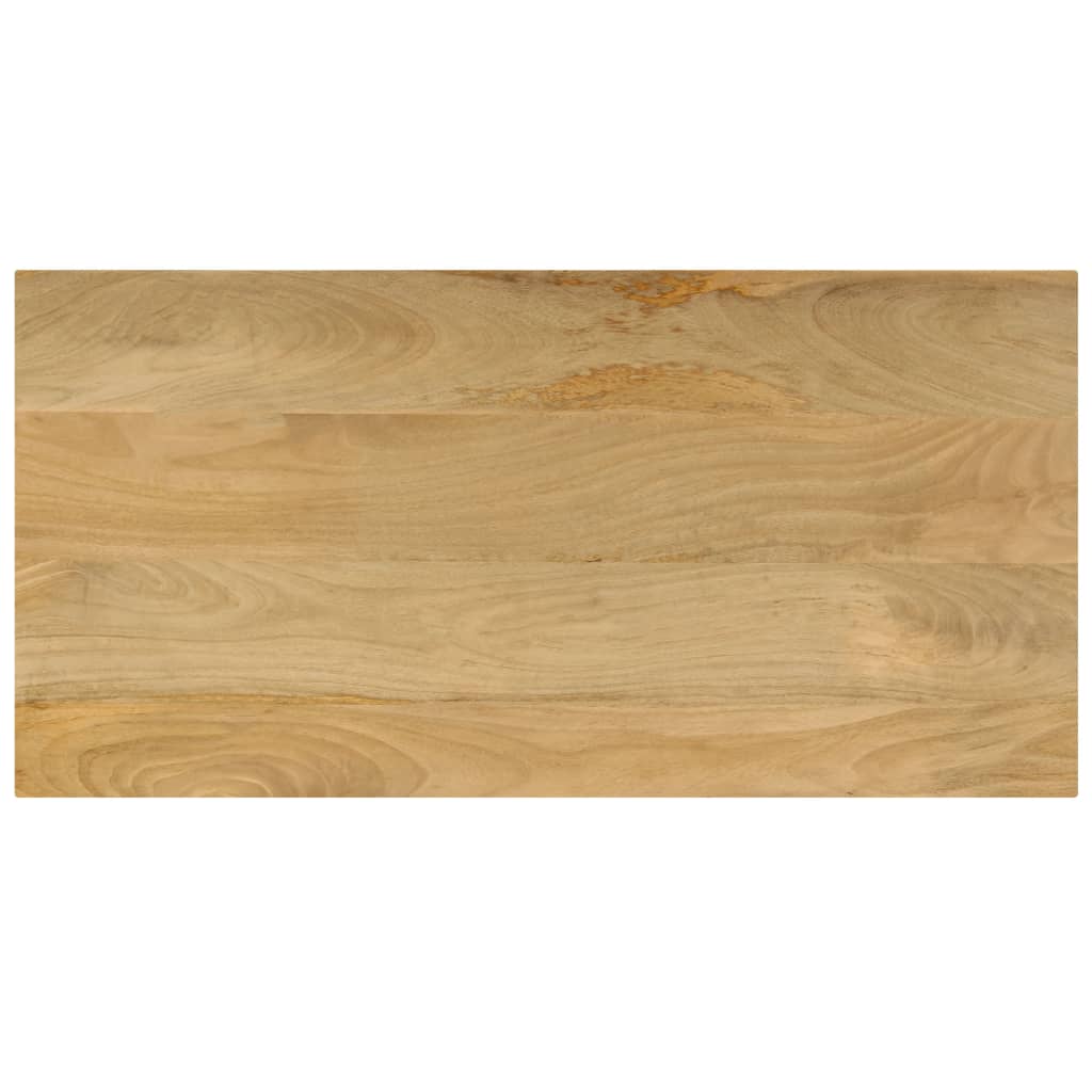 vidaXL Coffee Table | Natural wood and white steel | Solid mango wood and steel