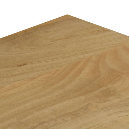 vidaXL Coffee Table | Natural wood and white steel | Solid mango wood and steel