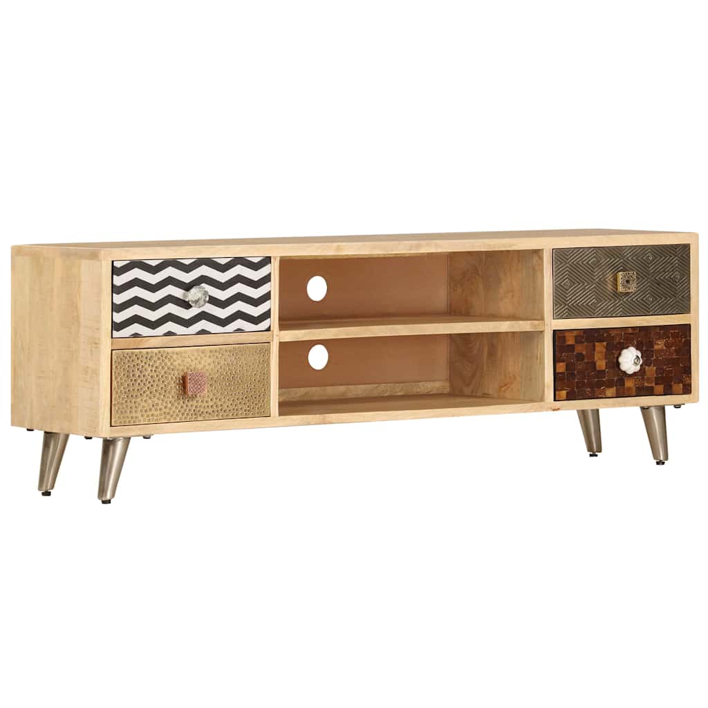 247340 vidaXL TV Cabinet 120x30x40 cm Solid Mango Wood