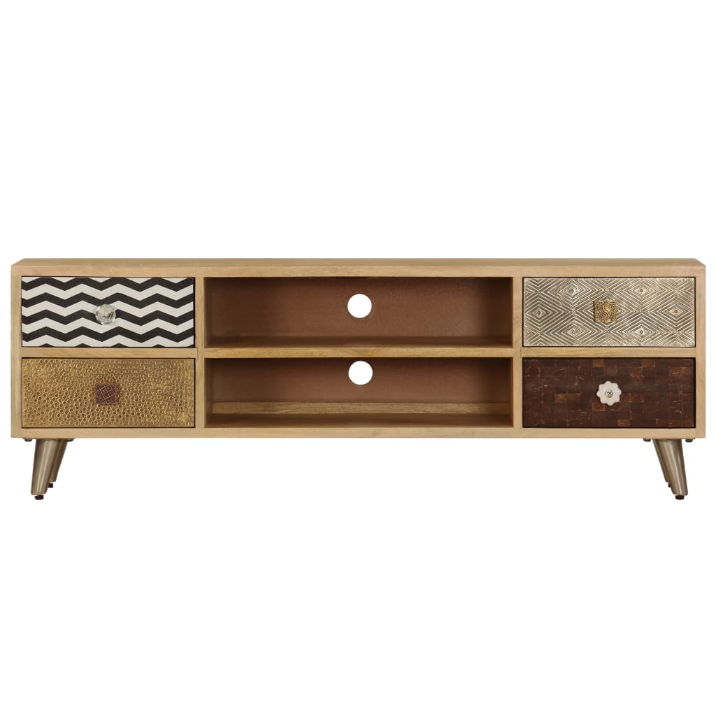 vidaXL TV Cabinet 120x30x40 cm Solid Mango Wood