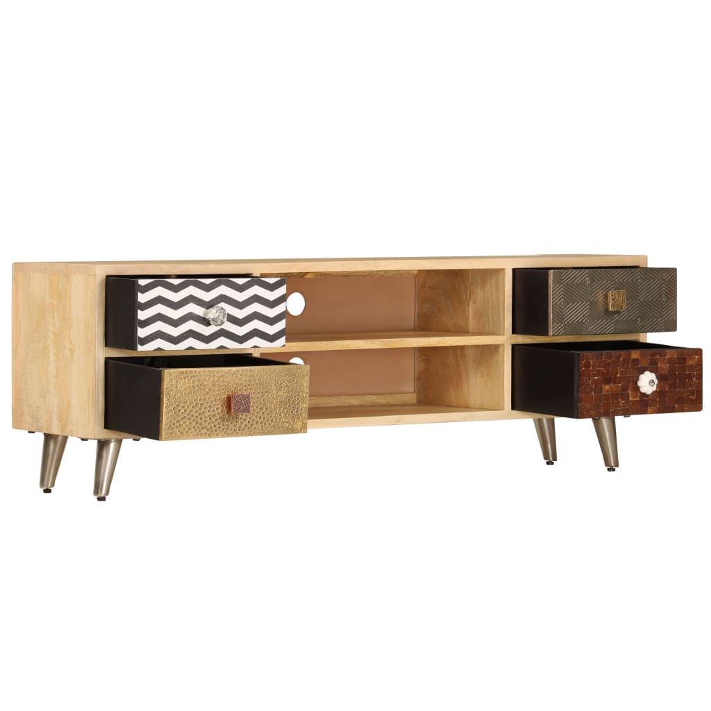 vidaXL TV Cabinet 120x30x40 cm Solid Mango Wood