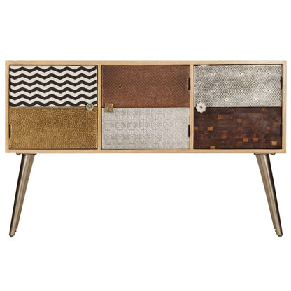 vidaXL Sideboard 120x30x75 cm Solid Mango Wood