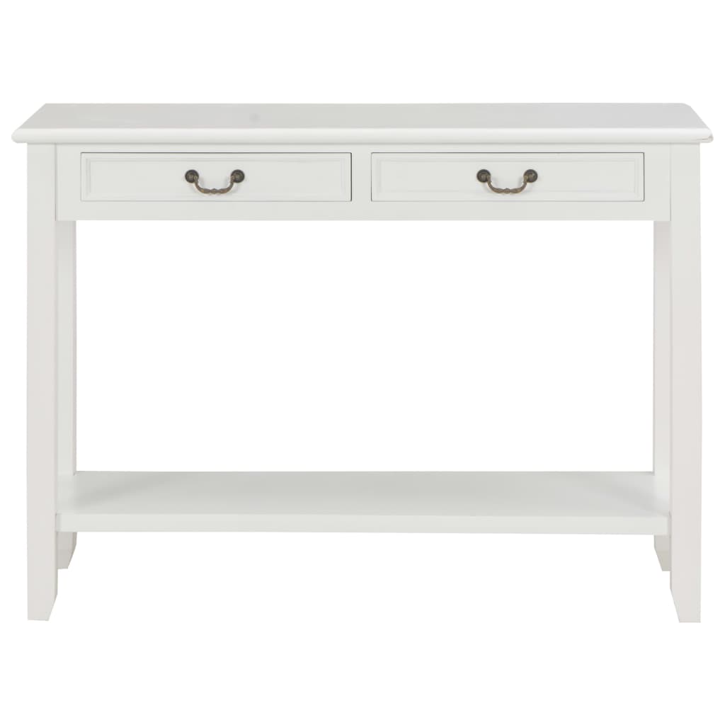 vidaXL Console Table White 110x35x80 cm Wood