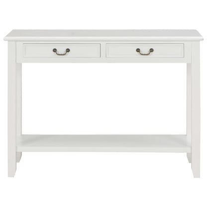 vidaXL Console Table White 110x35x80 cm Wood