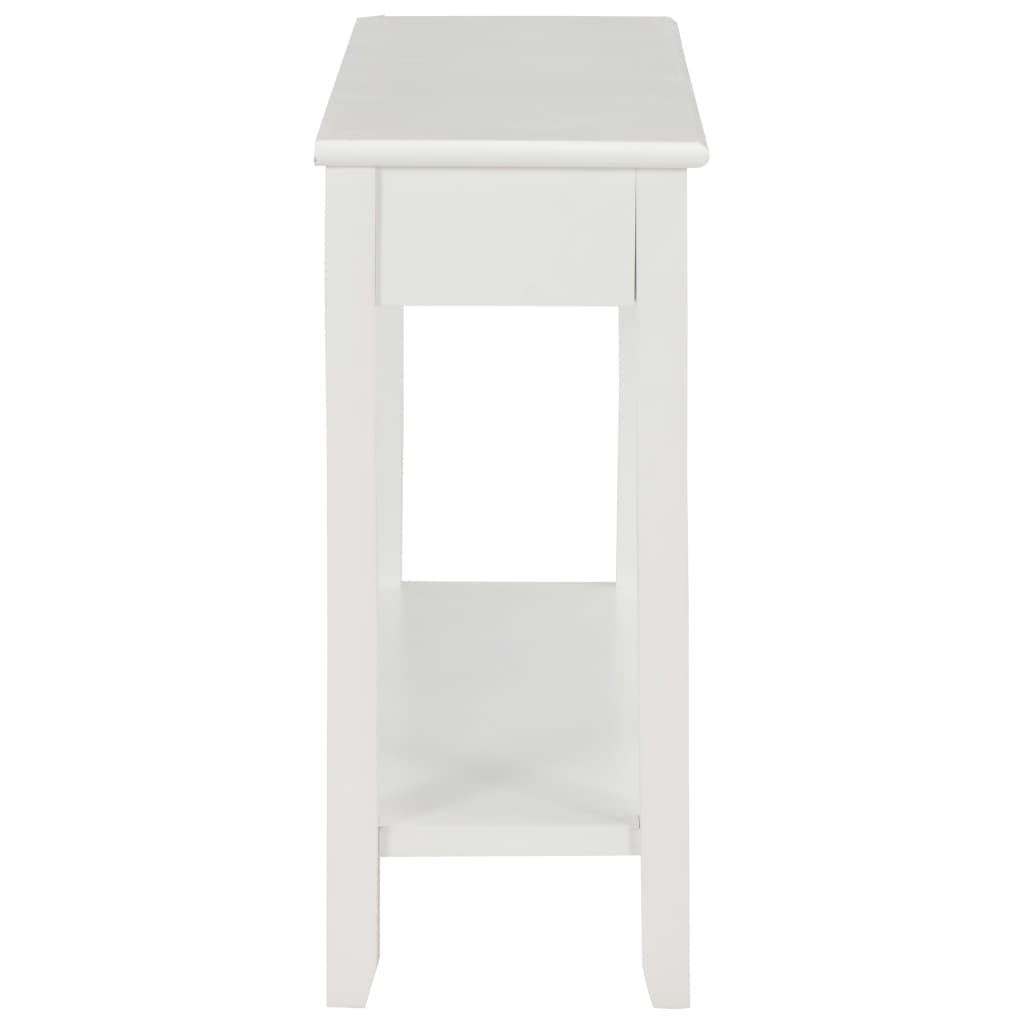 vidaXL Console Table White 110x35x80 cm Wood