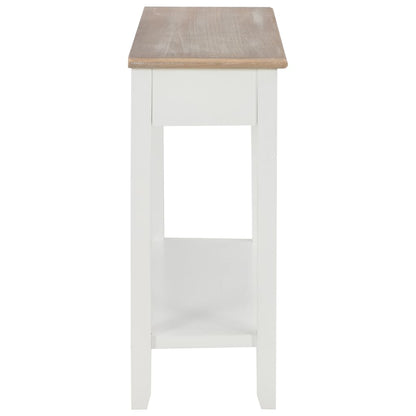 vidaXL Console Table White 110x35x80 cm Wood