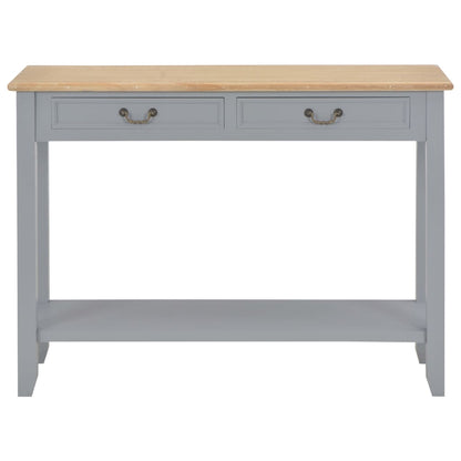 vidaXL Console Table Grey 110x35x80 cm Wood