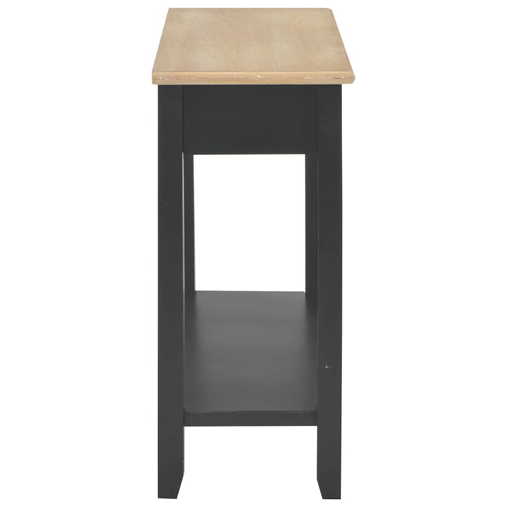 vidaXL Console Table Black 110x35x80 cm Wood