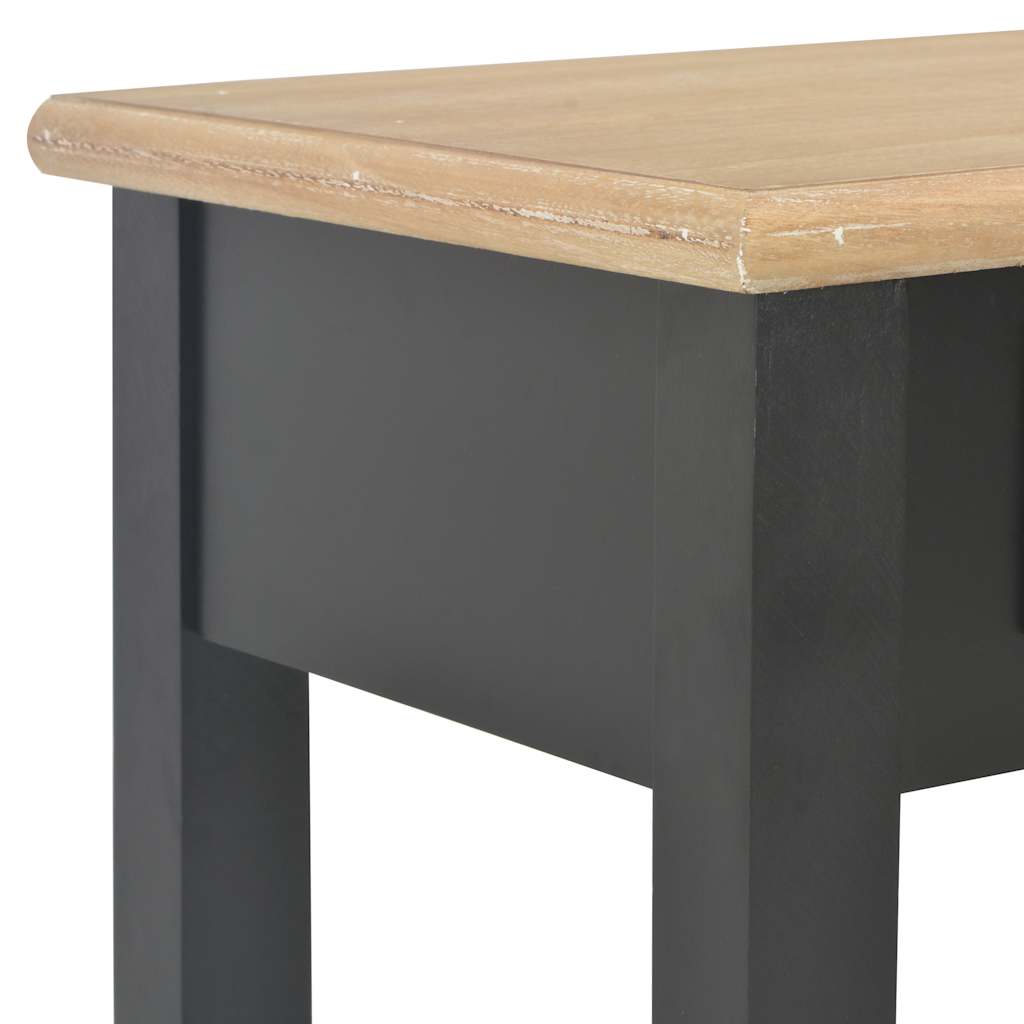 vidaXL Console Table Black 110x35x80 cm Wood