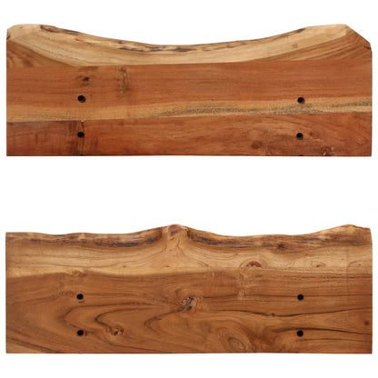 vidaXL Wall Shelves 2 pcs 60x20x18 cm Solid Acacia Wood