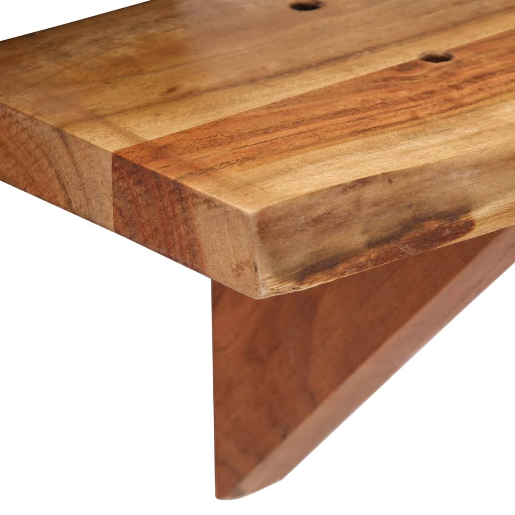 247927 vidaXL Wall Shelves 2 pcs 60x20x18 cm Solid Acacia Wood