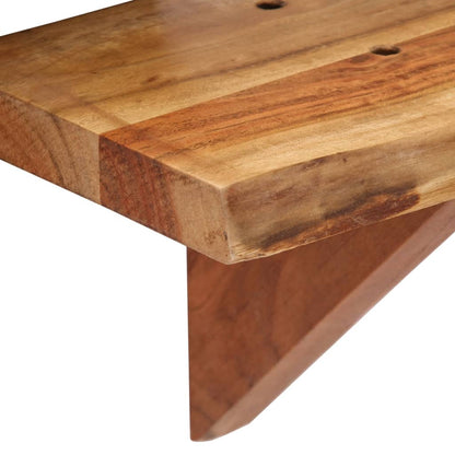 247927 vidaXL Wall Shelves 2 pcs 60x20x18 cm Solid Acacia Wood