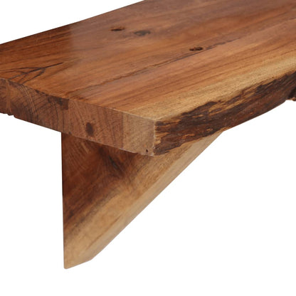 247928 vidaXL Wall Shelves 2 pcs 90x20x18 cm Solid Acacia Wood