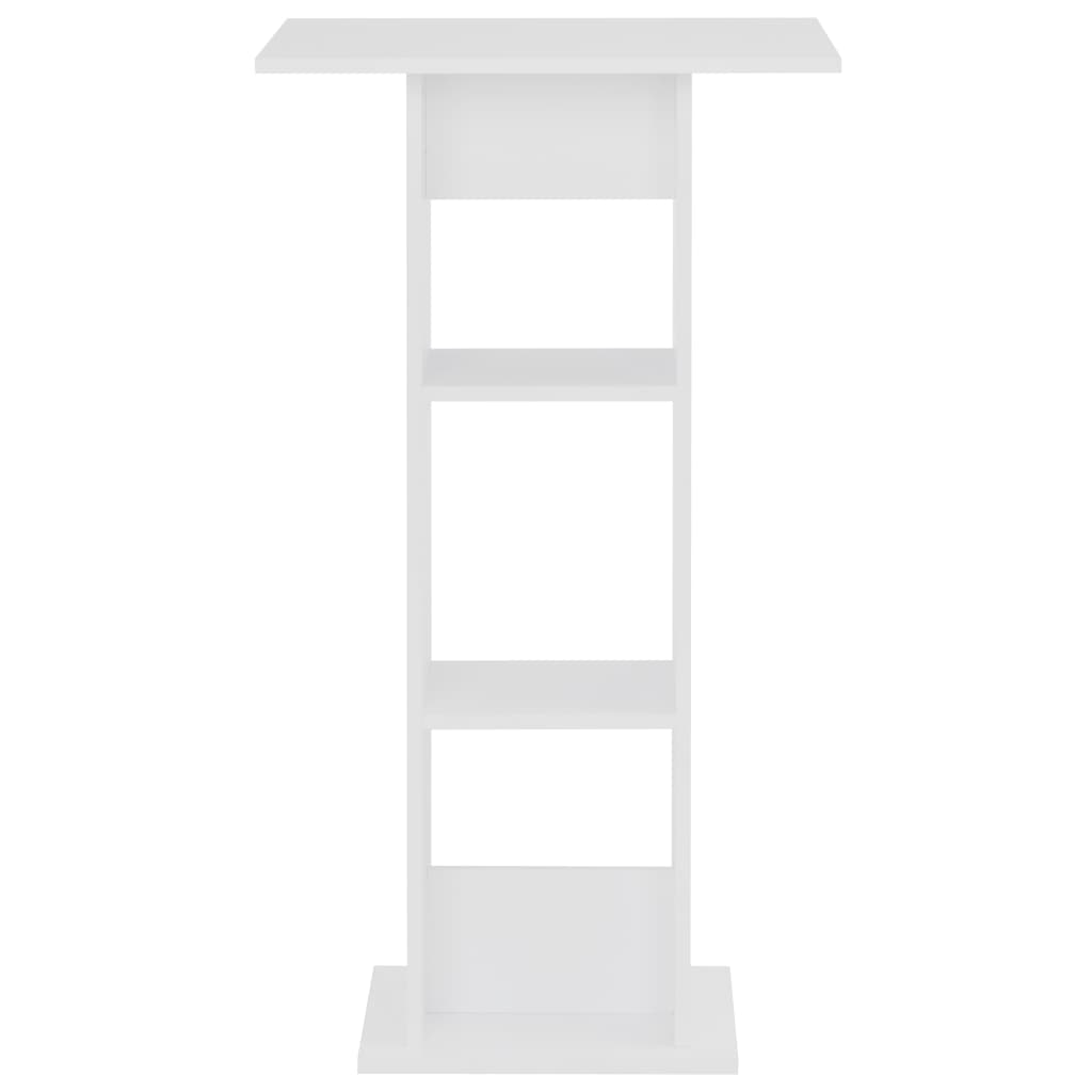 vidaXL Bar Table White 60x60x110 cm