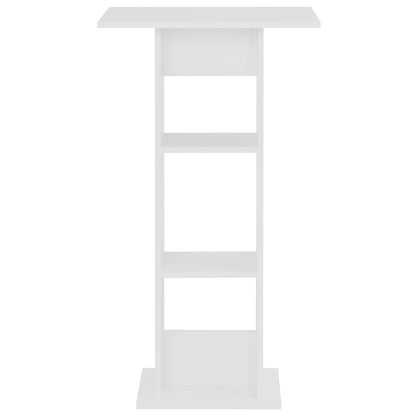 vidaXL Bar Table White 60x60x110 cm