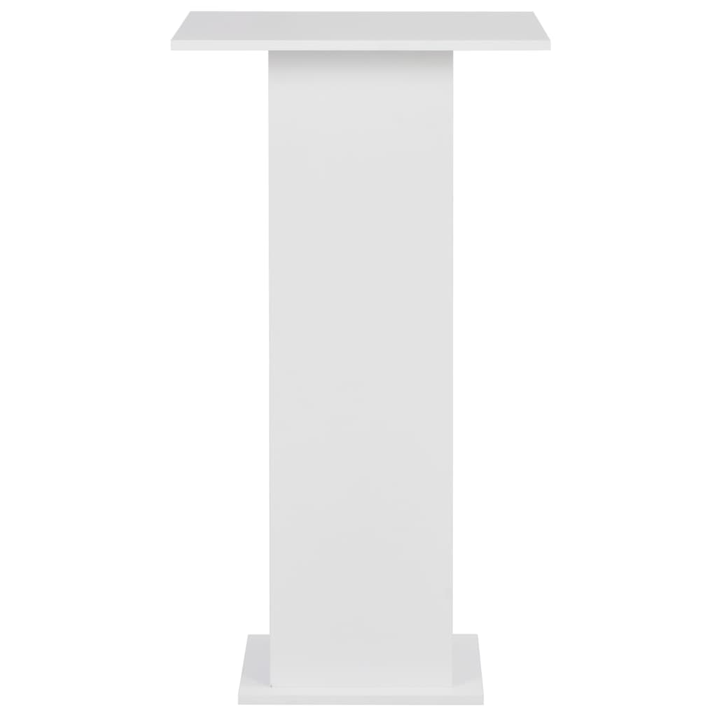 vidaXL Bar Table White 60x60x110 cm
