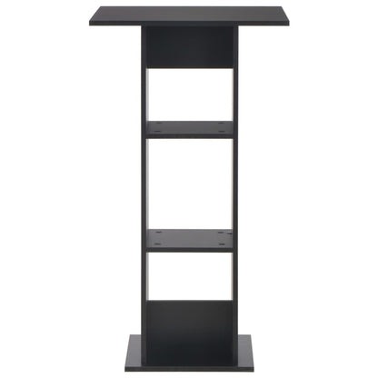 vidaXL Bar Table Black 60x60x110 cm