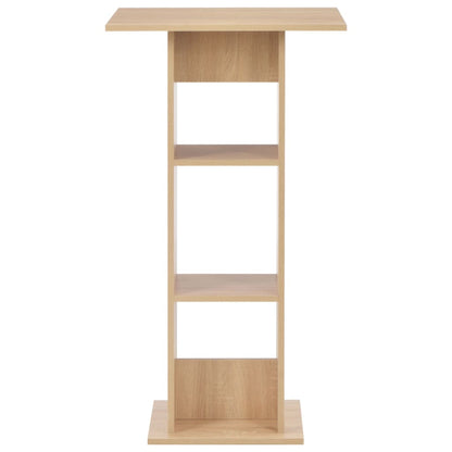 vidaXL Bar Table Oak 60x60x110 cm