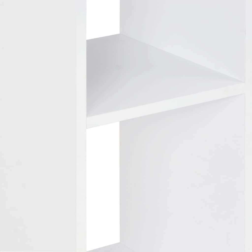 vidaXL Bar Table White and Sonoma Oak 60x60x110 cm