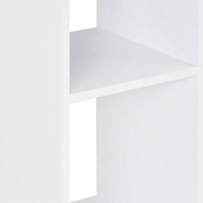 vidaXL Bar Table White and Sonoma Oak 60x60x110 cm