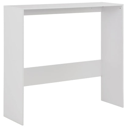 vidaXL Bar Table with 2 Table Tops White 130x40x120 cm