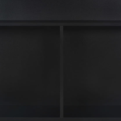 vidaXL Bar Table with 2 Table Tops Black 130x40x120 cm