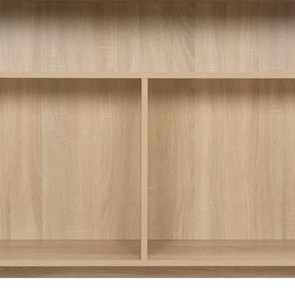 vidaXL Bar Table with 2 Table Tops Oak 130x40x120 cm