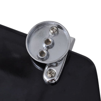 vidaXL Toilet Seats with Lids 2 pcs MDF Black