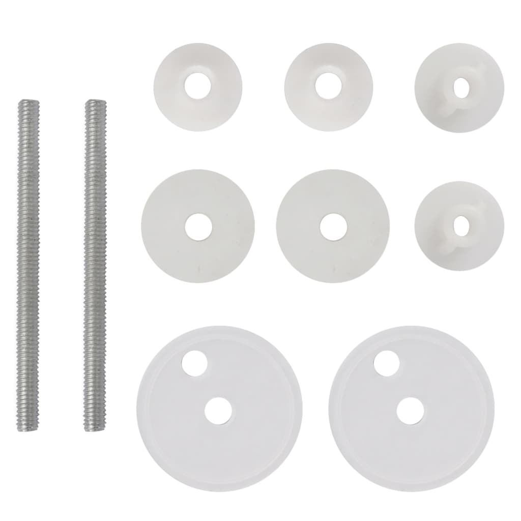 vidaXL Toilet Seats with Lids 2 pcs MDF Old Wood