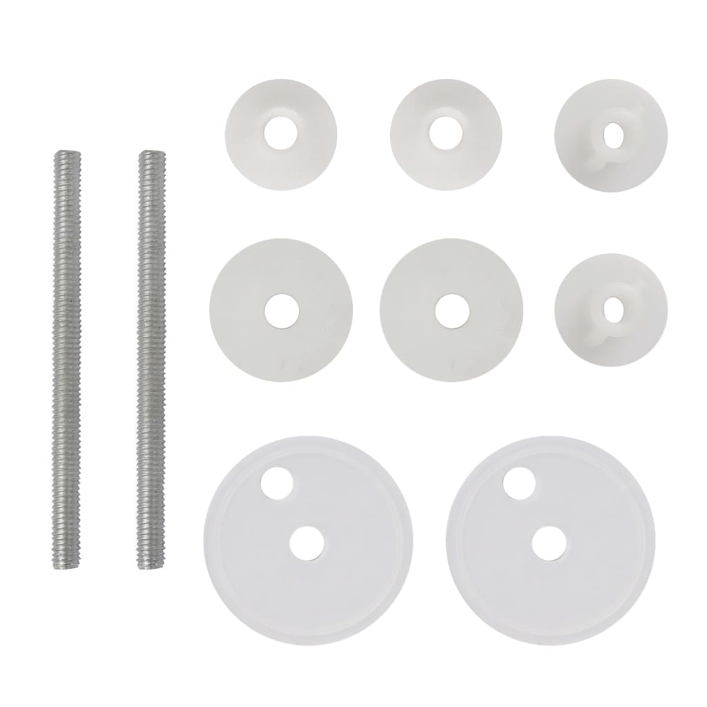 vidaXL Toilet Seats with Lids 2 pcs MDF Water