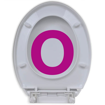 vidaXL Toilet Seats with Soft Close Lids 2 pcs Plastic White