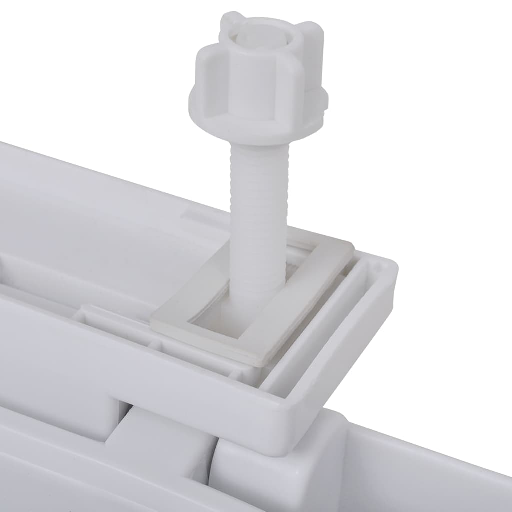 vidaXL Toilet Seats with Soft Close Lids 2 pcs Plastic White