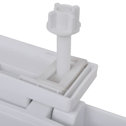 vidaXL Toilet Seats with Soft Close Lids 2 pcs Plastic White