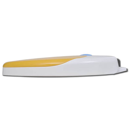 vidaXL Toilet Seats with Soft Close Lids 2 pcs Plastic White and Yellow
