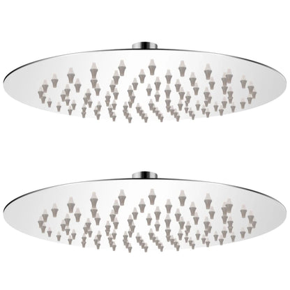 vidaXL Rain Shower Head 2 pcs Stainless Steel Ø 20 cm