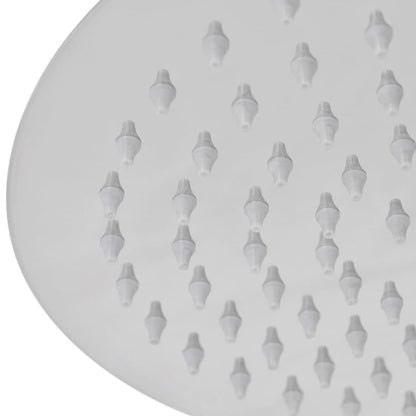 275934 vidaXL Rain Shower Head 2 pcs Stainless Steel Ø 20 cm (2x142154)