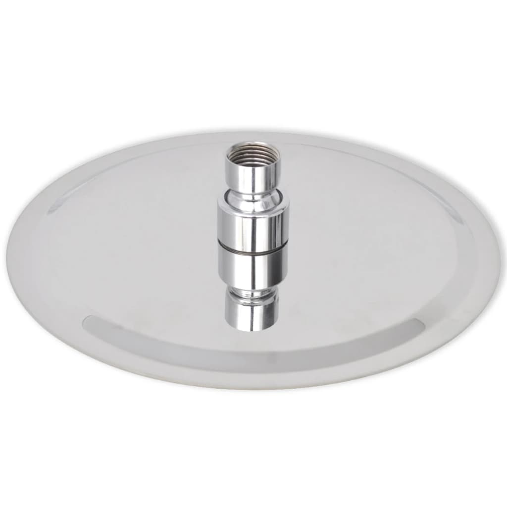 275934 vidaXL Rain Shower Head 2 pcs Stainless Steel Ø 20 cm (2x142154)