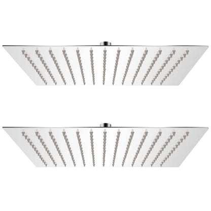 vidaXL Rain Shower Head 2 pcs Stainless Steel 30x30 cm