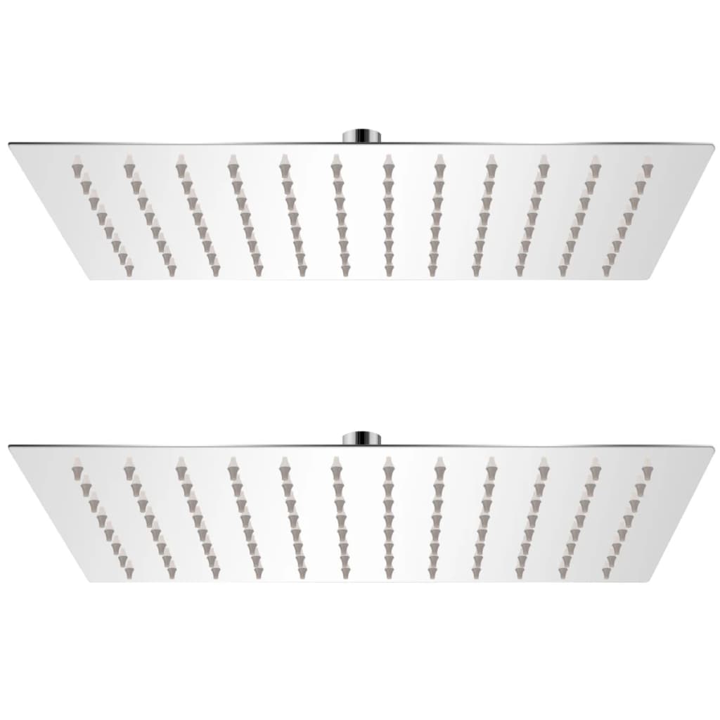 vidaXL Rain Shower Head 2 pcs Stainless Steel 20x30 cm (2x142164)