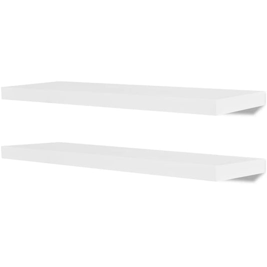 vidaXL Wall Shelves 4 pcs White 80 cm
