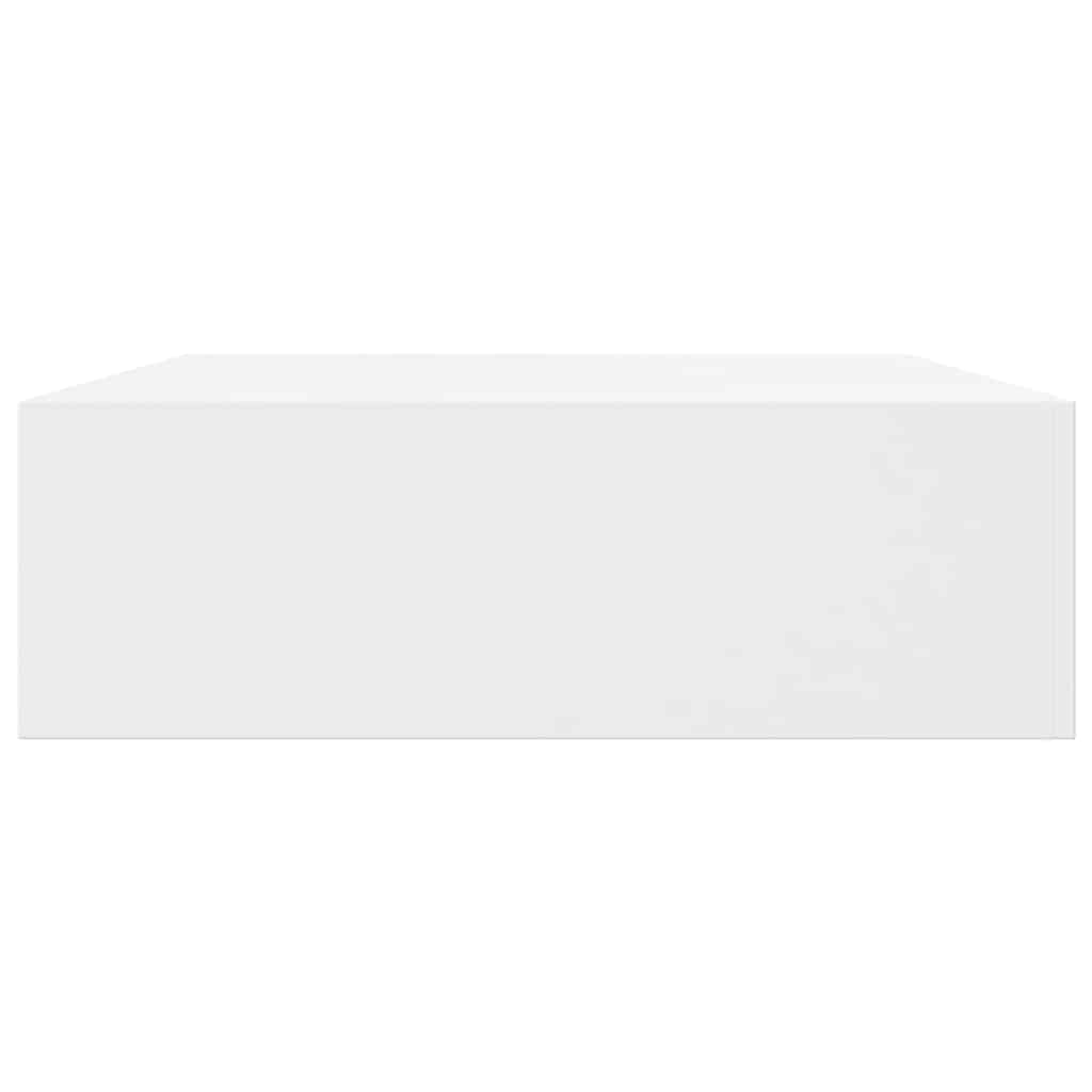 vidaXL Wall Mounted Shelf | Set of 2 | White | MDF with a matte finish