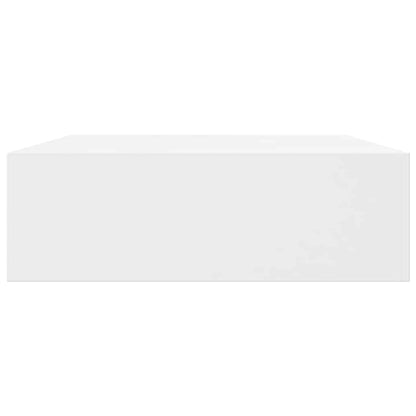 vidaXL Wall Mounted Shelf | Set of 2 | White | MDF with a matte finish