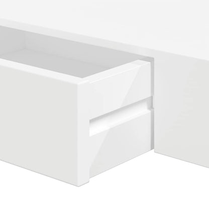 vidaXL Wall Mounted Shelf | Set of 2 | White | MDF with a matte finish