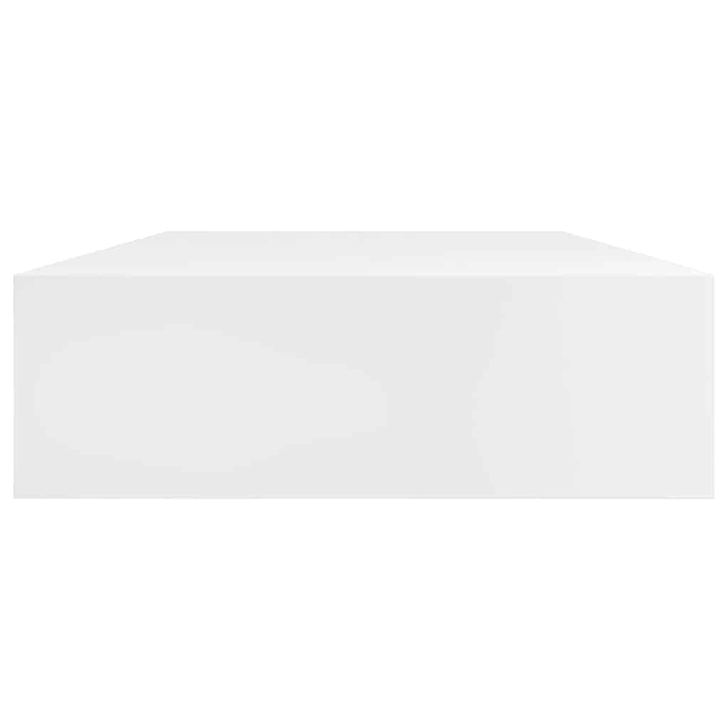 vidaXL Floating Wall Shelves with Drawers 2 pcs White 80 cm