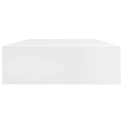vidaXL Floating Wall Shelves with Drawers 2 pcs White 80 cm