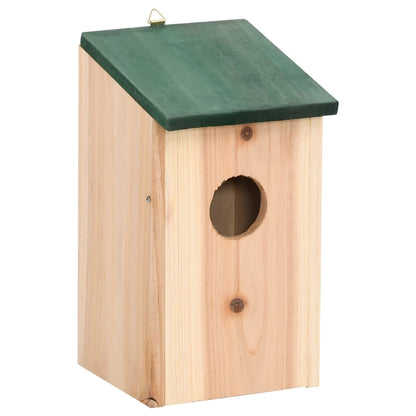 vidaXL Bird House | Green and Wood | Solid pine wood | Small | Durable
